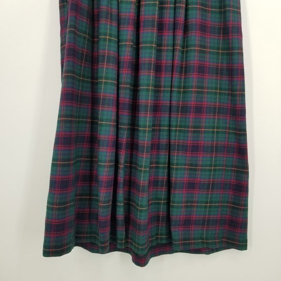 Laura Ashley Dresses Vintage Laura Ashley Plaid Wool Blend Maxi